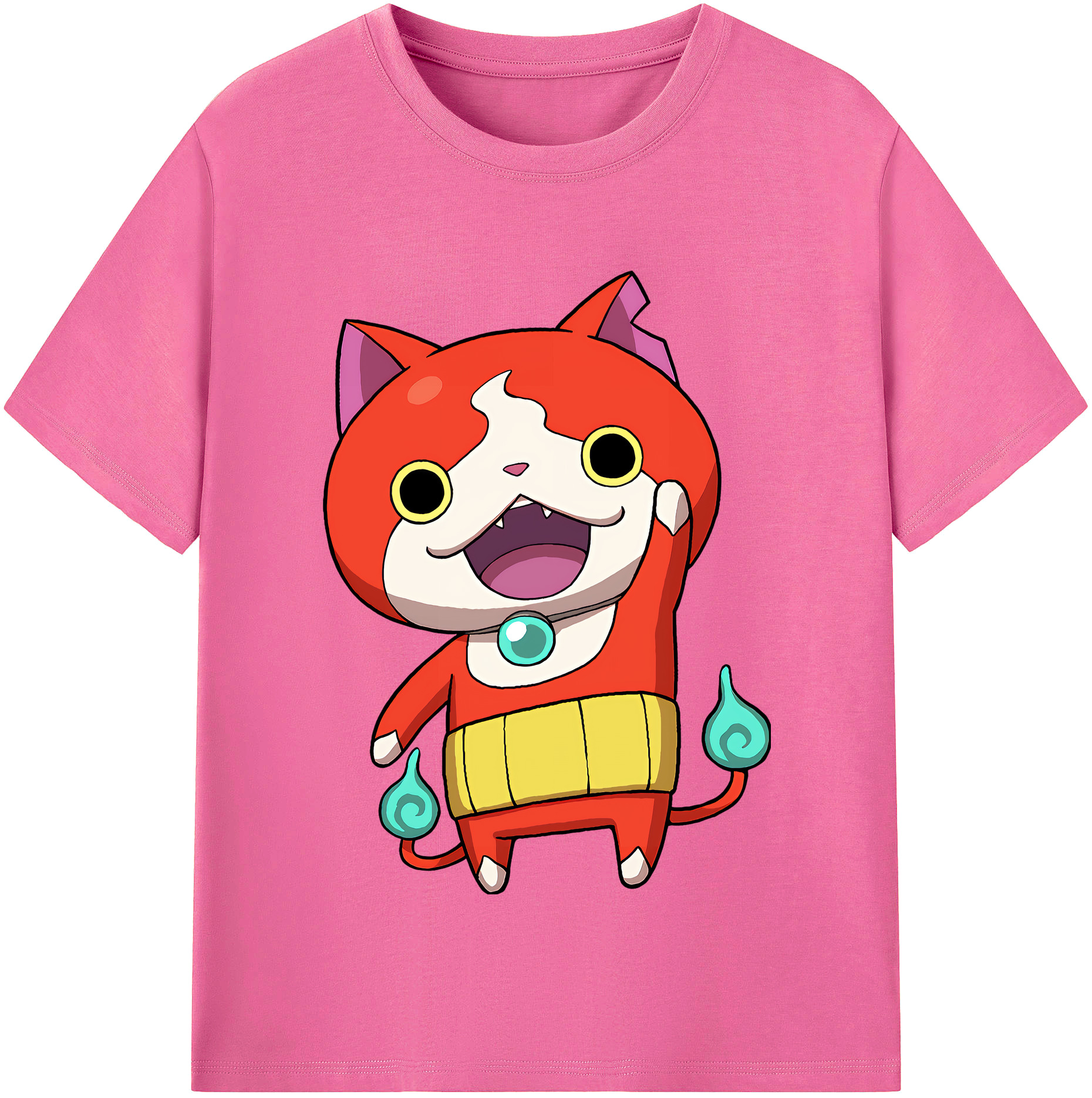 （画像用） 妖怪ウォッチ Yo-kai Watch レディースカジュアルプリントTシャツ（綿100％）